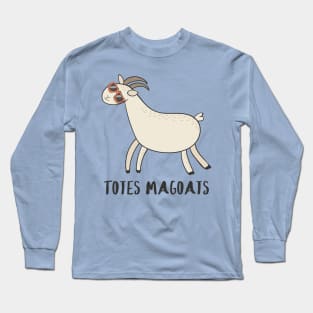 Totes Magoats - Funny Goat in Sunglasses Gift Long Sleeve T-Shirt